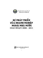 Ebook sự phát triển của doanh nghiệp ngoài nhà nước giai đoạn 2006 2011