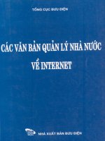 Ebook các văn bản quản lý nhà nước về internet phần 1