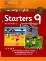 cambridge english starters 9 students book 