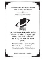 Quy trình kiểm toán phần hành tài sản cố định tại công ty kiểm toán và dịch vụ tin học tp hcm aisc 