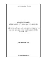 Rèn luyện kĩ năng diễn đạt trong nghị luận học cho học sinh lớp 12 trường THPT cò nòi   mai sơn   sơn la 
