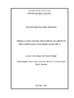 Phong cách làm cha mẹ ở những gia đình có trẻ có rối loạn tăng động giảm chú ý