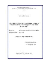phân tích ứng xử động của dầm chịu vật thểdi  động trên nền đàn hồi có độcứng biến thiên  lượng giác 