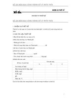 Bản mẫu thiết kế sơ bộ trạm xử lý nước thải cho thành phố và thiết kế kỹ một công trình của trạm