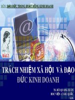 Bài giảng Đạo đức trong hoạt động kinh doanh: Bài 2  TS. Bùi Quang Xuân