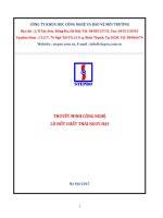 THUYẾT MINH CÔNG NGHỆ LÒ ĐỐT CHẤT THẢI NGUY HẠI