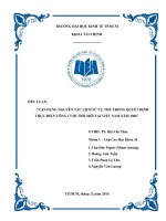 Tiểu luận môn triết học vận dụng nguyên tắc lịch sử cụ thể trong quyết định thực hiện công cuộc đổi mới tại việt nam năm 1986 