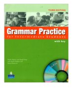 grammar practice intermediate keys 3rd edition  