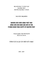 Nghiên cứu chức năng thất trái bằng siêu âm đánh dấu mô cơ tim ở bệnh nhân tăng huyết áp nguyên phát (tt)