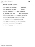 english world 4 tests with answers 