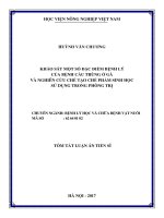 Khảo sát một số đặc điểm bệnh lý của bệnh cầu trùng ở gà và nghiên cứu chế tạo chế phẩm sinh học sử dụng trong phòng trị (tt)