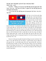Bài dự thi mối quan hệ đặc biệt việt nam   lào