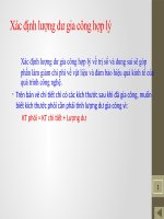 xác định lượng dư gia công hợp lý