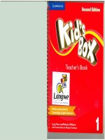 kids box 2nd edition 1 teachers book  
