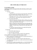 ĐỀ CƯƠNG ĐỊA LÍ 9 HỌC KÌ 2