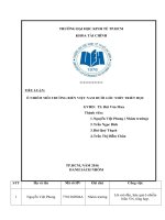 Tiểu luận ô nhiễm môi trường biển việt nam dưới góc nhìn triết học 