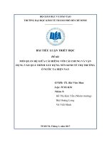 Mối quan hệ giữa cái riêng với cái chung và vận dụng trong quá trình xây dựng nền kinh tế thị trường ở nước ta hiện nay 