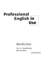 Professional english in use medicine  