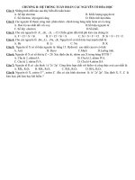Trắc nghiệm chương 2 hóa 10