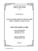 CỤM sản PHẨM THIẾT kế THƯƠNG HIỆU HÃNG CAMERA COLOR OF LIFE