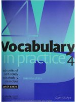 Vocabulary in practice 4 intermediate  