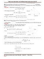 Tập BT về ĐƯỜNG TRÒN trong OXY qua các đề thi(docx)