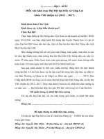 diên văn khai mạc đại hội GL