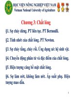 Bài giảng vật lý đại cương chương 3   chất lỏng 