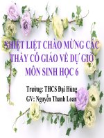 GIÁO án TÍCH hợp SINH học 6 bài SINH sản SINH DƯỠNG tự NHIÊN