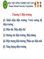Bài giảng vật lý đại cương chương 5   điện trường 