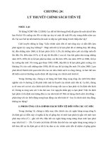 Tiểu luận môn lý thuyết tài chính lý thuyết chính sách tiền tệ 