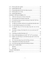 Khóa luận tốt nghiệp sử dụng axit humic xử lý kim loại nặng trong nước thải làng nghề 