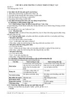 GIAOAN SINH HOC 11 THEO CHU DE  CHUDE 5  ST VA PT Ở THỰC VẬT