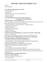 GIAOAN SINH HOC 11 THEO CHU DE  CHUDE 4  CAM UNG Ở ĐỘNG VẬT