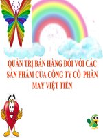 slide tieu luan quan tri ban hang