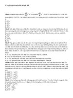 32 chủ đề luyện thi TNQG môn sinh học  cđ18  luyện tập di truyền liên kết giới tính