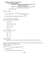 Đề kiểm tra học kỳ 2 môn Toán lớp 6