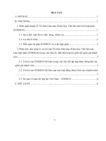 Đề tài phân tích làm sáng tỏ vai trò của một tổ chức quốc tế chuyên môn thuộc hệ thống liên hợp quốc trong việc duy trì và thúc đẩy quan hệ hợp tác giữa các quốc gia thành viên 