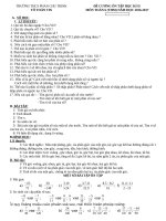 Đề cương ôn tập học kỳ 2 Toán lớp 6