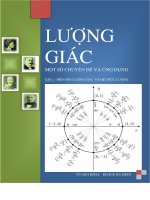 Chuyên đề giáo trình lượng giác   một số và ứng dụng