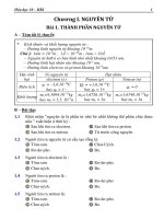 tài liệu tự học hóa lớp 10  kỳ 1