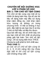 Chuyên đề bồi dưỡng toán 6 phần số học