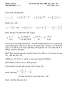Đề kiểm tra học Kì 2.Toán 6