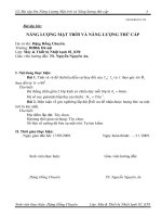 BÀI tập lớn:  Năng lượng mặt trời và Năng lượng thứ cấp (1)
