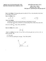 Đề cương ôn tập học kỳ 2 Toán lớp 6 hay