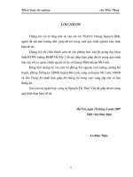 Bước đầu đánh giá tác động môi trường của quá trình sau xây dựng của khu công nghiệp Quang Minh  Mê linh  Vĩnh Phúc (THE QUANG MINH INDUSTRIAL PARK)và giải pháp (Khóa luận tốt nghiệp)