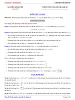 [toanmath.com] - Bài tập trắc nghiệm tiếp tuyến của đồ thị hàm số - Nguyễn Minh Tiến