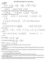 Đề cương ôn tập HK2 Toán lớp 6