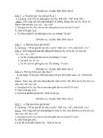 Đề kiểm tra 15 phút hình học lớp 6