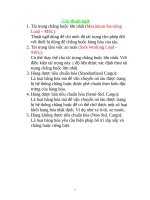 tài liệu xếp dỡ hàng hóa